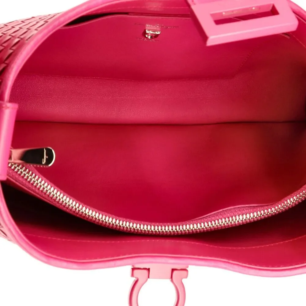 Salvatore Ferragamo Trifolio Shoulder #137160S10B - Picture 5 of 8